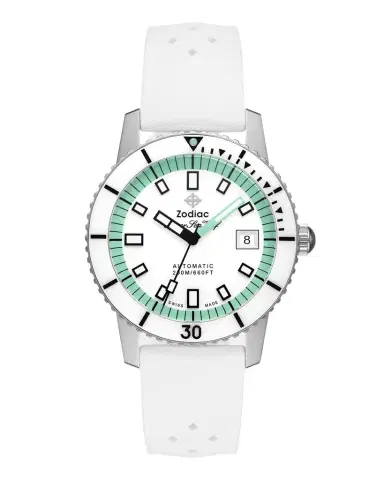 ZODIAC Men 's Compression Diver II Automatic Rubber-Strap Watch, 40mm | Thumbnail 1 ZODIAC Men 's Compression Diver II Automatic Rubber-Strap Watch, 40mm | Thumbnail 1