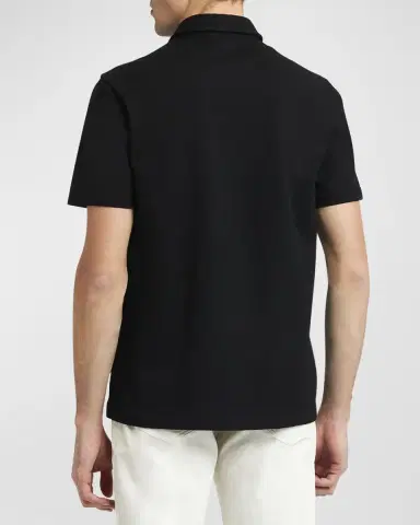 Brioni Men's Cotton Jersey Polo Shirt | Thumbnail 2