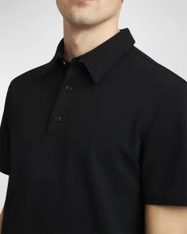 Brioni Men's Cotton Jersey Polo Shirt | Thumbnail 4