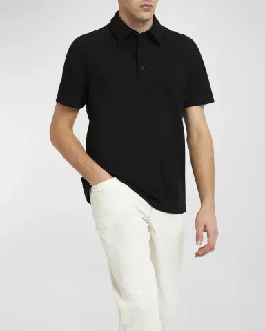 Brioni Men's Cotton Jersey Polo Shirt | Thumbnail 5
