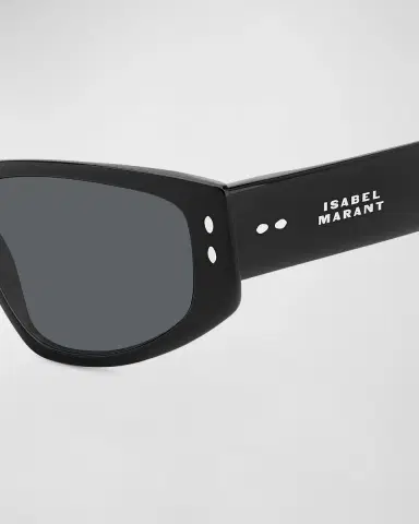 Isabel Marant Logo Acetate Cat-Eye Sunglasses | Thumbnail 2