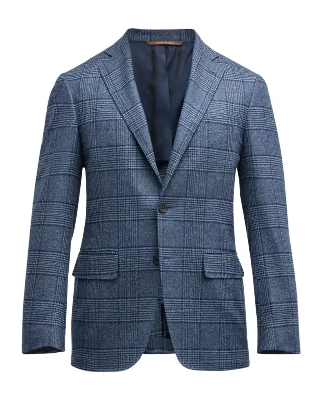 Men's Large Plaid Sport Coat