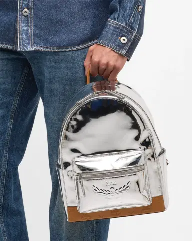 MCM Men's Stark Small Leather Backpack | Thumbnail 4 MCM Men's Stark Small Leather Backpack | Thumbnail 4