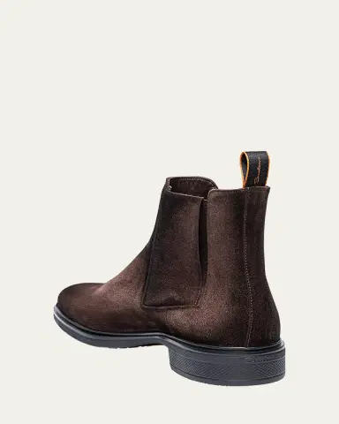 Santoni Men's Easy Suede Chelsea Boots | Thumbnail 3 Santoni Men's Easy Suede Chelsea Boots | Thumbnail 3