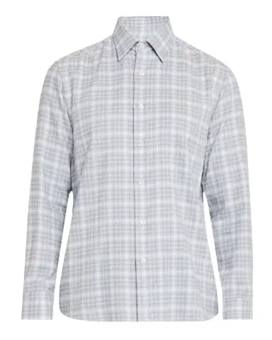 Brioni Men's Check Flannel Casual Button-Down Shirt | Thumbnail 1