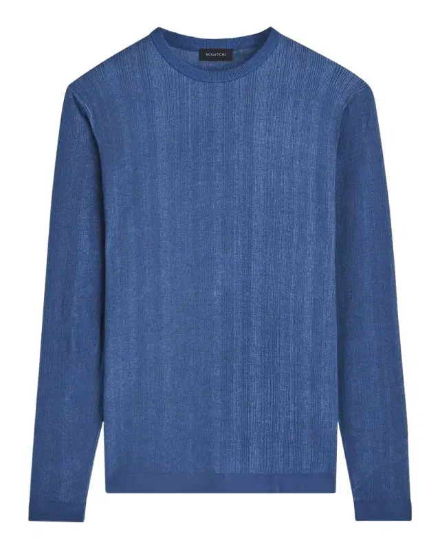 Men 's Cotton-Silk Crewneck Sweater