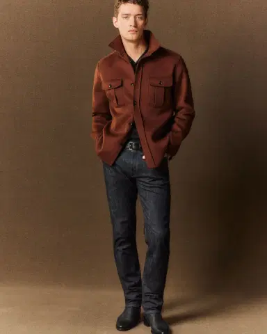 Brioni Men's Dark Wash Straight-Leg Jeans | Thumbnail 4