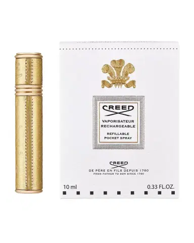 CREED Empty Gold Refillable Pocket Spray Case, 0.33 oz. | Thumbnail 1