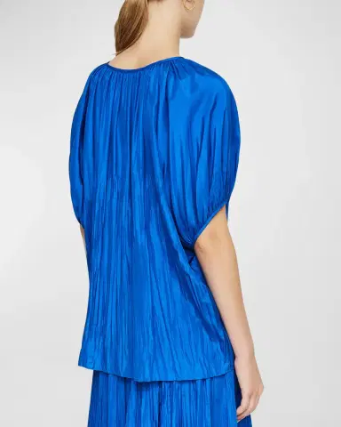 Joseph Briela Crinkled Habotai Silk Blouse | Thumbnail 2