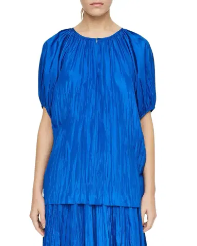 Joseph Briela Crinkled Habotai Silk Blouse | Thumbnail 1