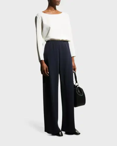 THE ROW Gala Wide-Leg Crepe Pants | Thumbnail 21