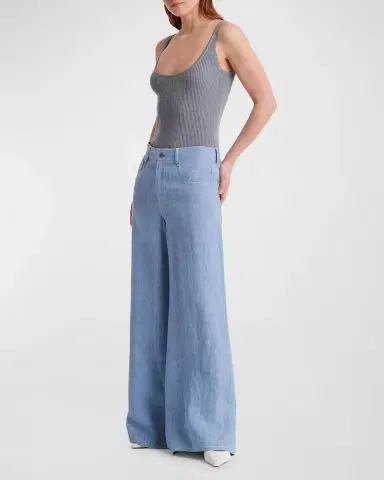 TWP Tiny Dancer Wide-Leg Denim Jeans | Thumbnail 2