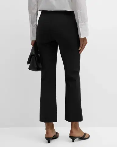 CALLAS MILANO Lola Cropped Pintuck Flare-Leg Pants | Thumbnail 2 CALLAS MILANO Lola Cropped Pintuck Flare-Leg Pants | Thumbnail 2