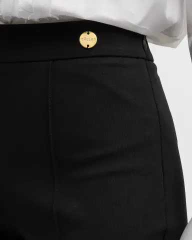 CALLAS MILANO Lola Cropped Pintuck Flare-Leg Pants | Thumbnail 4 CALLAS MILANO Lola Cropped Pintuck Flare-Leg Pants | Thumbnail 4
