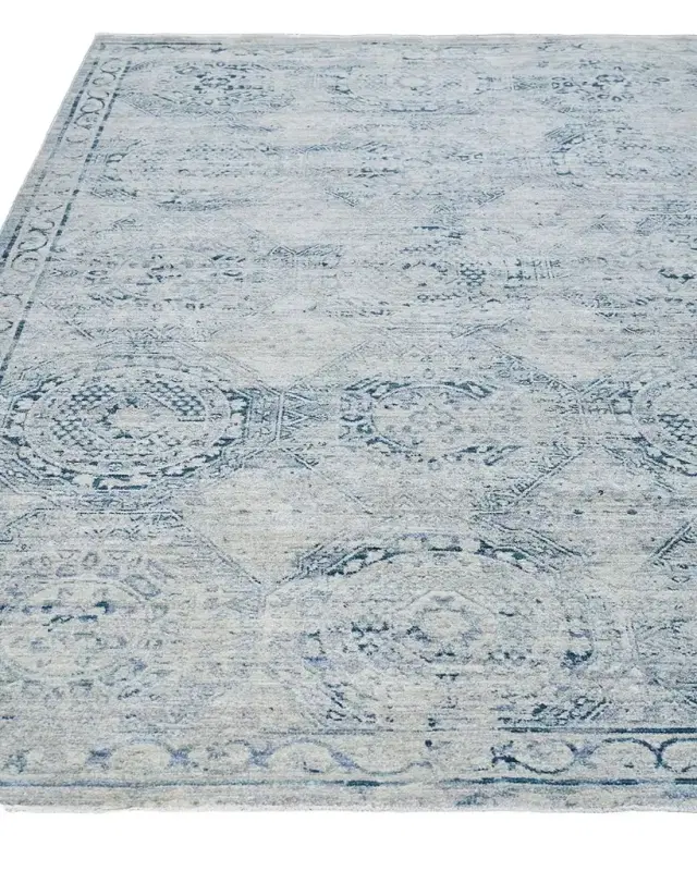 Exquisite Rugs Vintage Looms Light Blue/Blue Polyester powerloom Area Rug