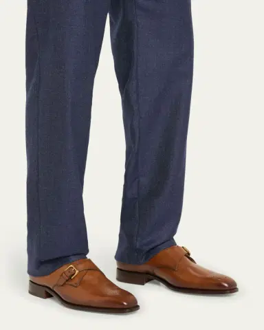 Ralph Lauren Purple Label Men's Darnell Calfskin Monk-Strap Shoes | Thumbnail 2 Ralph Lauren Purple Label Men's Darnell Calfskin Monk-Strap Shoes | Thumbnail 2
