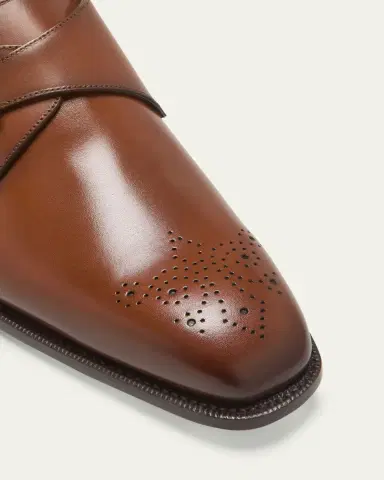 Ralph Lauren Purple Label Men's Darnell Calfskin Monk-Strap Shoes | Thumbnail 5 Ralph Lauren Purple Label Men's Darnell Calfskin Monk-Strap Shoes | Thumbnail 5
