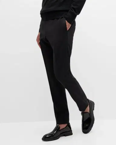 Emporio Armani Men 's Wool Tuxedo Trousers | Thumbnail 6 Emporio Armani Men 's Wool Tuxedo Trousers | Thumbnail 6