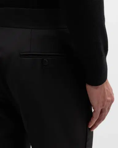 Emporio Armani Men 's Wool Tuxedo Trousers | Thumbnail 7 Emporio Armani Men 's Wool Tuxedo Trousers | Thumbnail 7