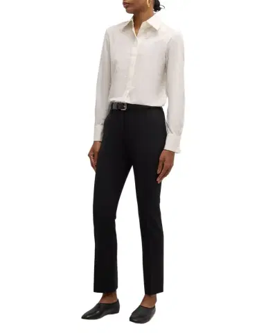 Lafayette 148 New York Manhattan Cropped Cigarette Pants | Thumbnail 1