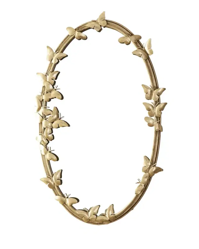 Oval Butterfly Mirror