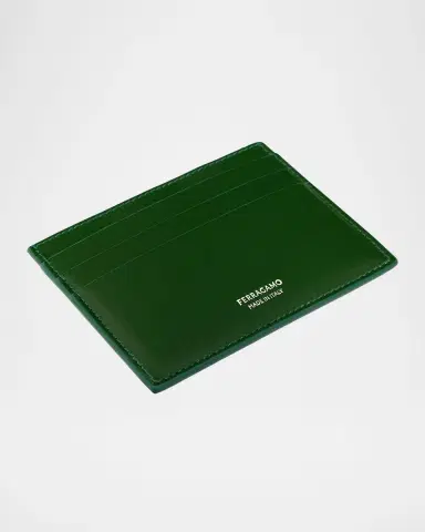 Ferragamo Men's Florence Leather Card Case | Thumbnail 5 Ferragamo Men's Florence Leather Card Case | Thumbnail 5