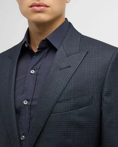 Tom Ford Men's O 'Connor Grand Overcheck Twill Suit | Thumbnail 2