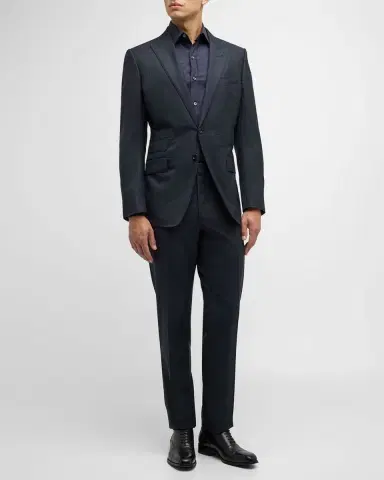 Tom Ford Men's O 'Connor Grand Overcheck Twill Suit | Thumbnail 7