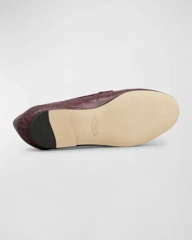 Tod's Croco Chain Slip-On Loafers | Thumbnail 4
