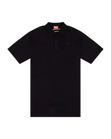 Diesel Men's Polo Shirt with Tonal Oval D Logo | Thumbnail 1