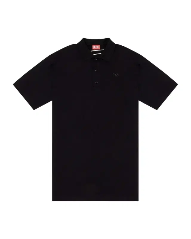 Men 's Polo Shirt with Tonal Oval D Logo