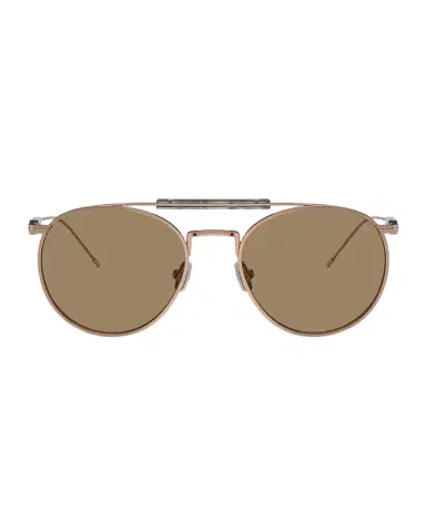 Brunello Cucinelli Men's Titanium Round Sunglasses | Thumbnail 1