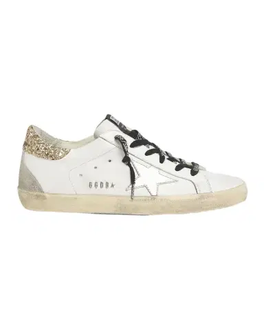 Golden Goose Super-Star Glitter Leather Low-Top Sneakers | Thumbnail 1