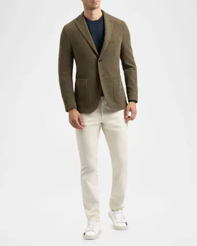 Boglioli Men's Sponge Wool Jacket | Thumbnail 3 Boglioli Men's Sponge Wool Jacket | Thumbnail 3