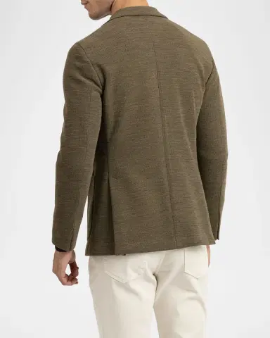 Boglioli Men's Sponge Wool Jacket | Thumbnail 4 Boglioli Men's Sponge Wool Jacket | Thumbnail 4
