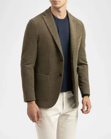 Boglioli Men's Sponge Wool Jacket | Thumbnail 6 Boglioli Men's Sponge Wool Jacket | Thumbnail 6