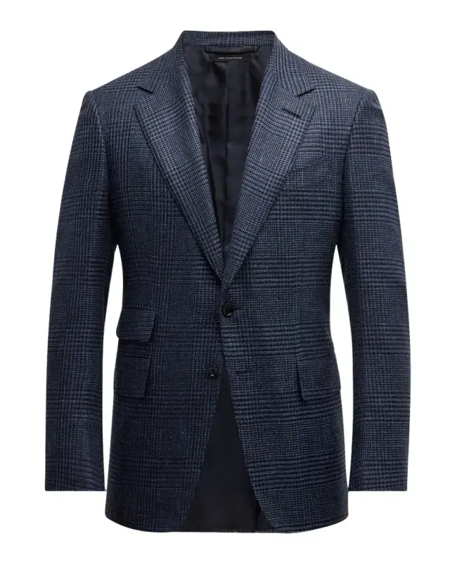 TOM FORD Men 's Shelton Prince of Wales Sport Coat