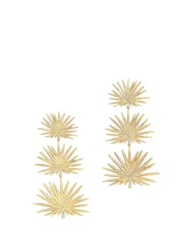 Anabel Aram Jewelry Triple Fan Palm Dangle Earrings, Large | Thumbnail 1