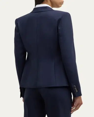 Lafayette 148 New York Pick Stitch Stretch Wool Blazer | Thumbnail 3