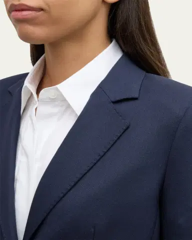 Lafayette 148 New York Pick Stitch Stretch Wool Blazer | Thumbnail 5