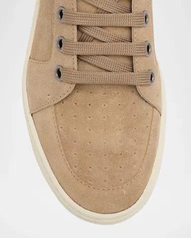 Giuseppe Zanotti Men's Colorata Suede Low-Top Sneakers | Thumbnail 5 Giuseppe Zanotti Men's Colorata Suede Low-Top Sneakers | Thumbnail 5