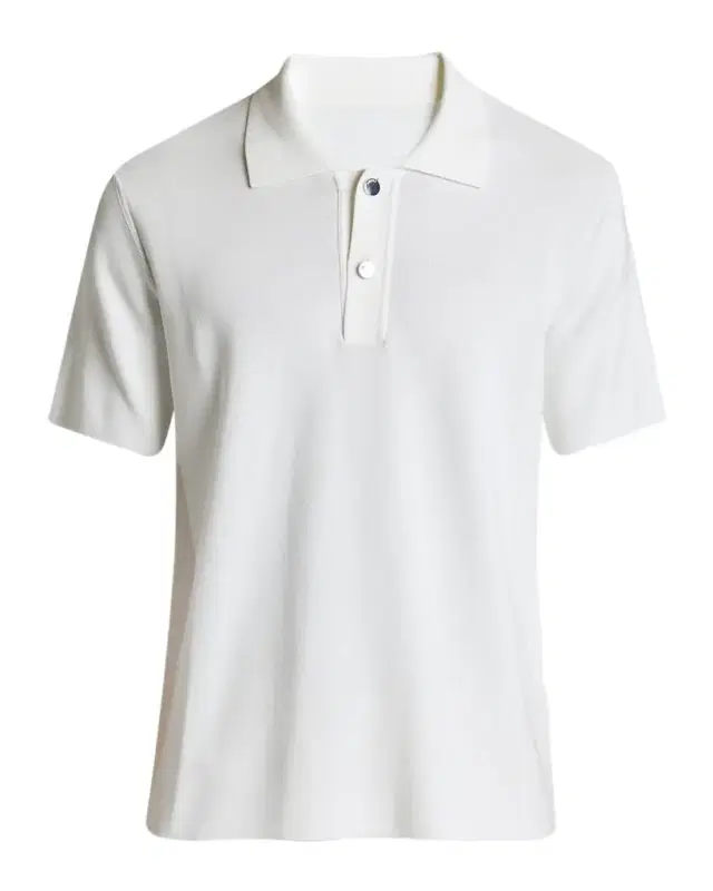 Men 's Polo Shirt with Knit Logo