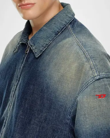 Diesel Men's D-Stack Faded Denim Jacket | Thumbnail 5 Diesel Men's D-Stack Faded Denim Jacket | Thumbnail 5