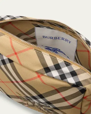 Burberry Men's Check Essential Crossbody Bag | Thumbnail 4 Burberry Men's Check Essential Crossbody Bag | Thumbnail 4