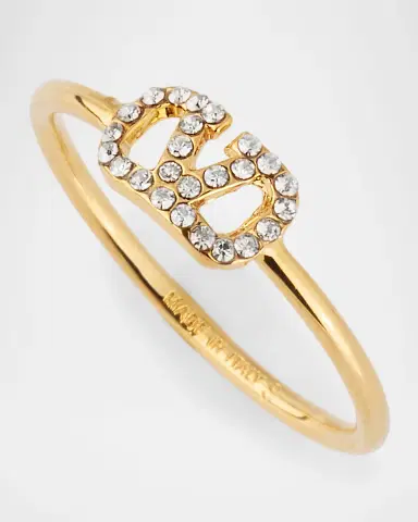 Valentino Garavani VLogo Signature Strass Ring | Thumbnail 2 Valentino Garavani VLogo Signature Strass Ring | Thumbnail 2
