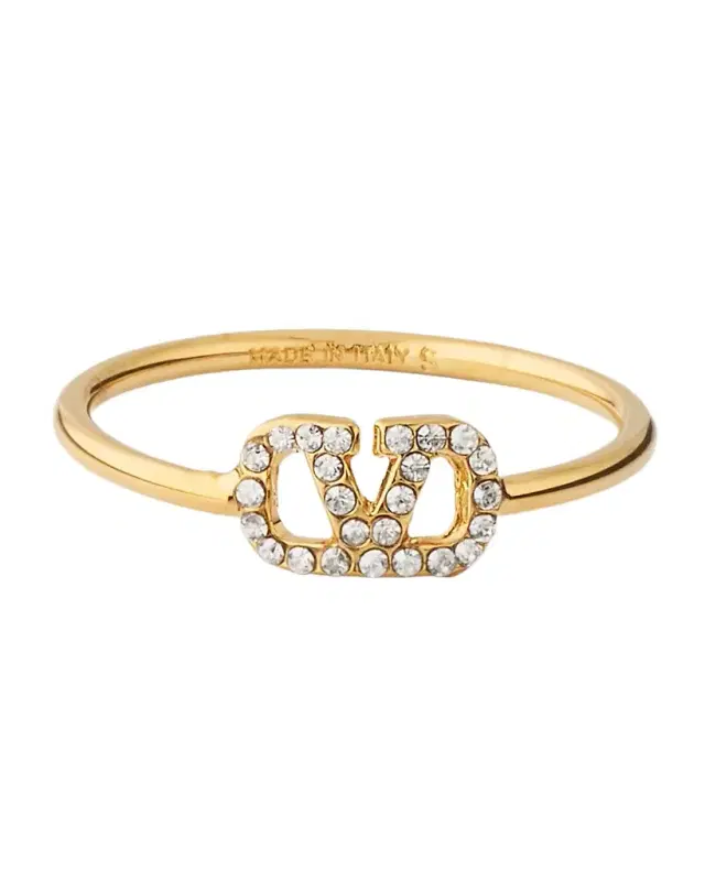 VLogo Signature Strass Ring VLogo Signature Strass Ring