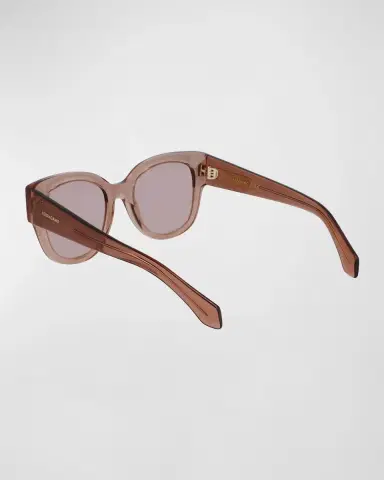 Ferragamo Rivets Acetate Cat-Eye Sunglasses | Thumbnail 2 Ferragamo Rivets Acetate Cat-Eye Sunglasses | Thumbnail 2