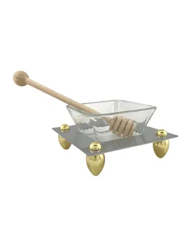 Joy Stember Metal Arts Studio Contemporary Honey Dish by Joy Stember | Thumbnail 1
