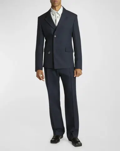 Jacquemus Men 's Double-Breasted Blazer | Thumbnail 3 Jacquemus Men 's Double-Breasted Blazer | Thumbnail 3