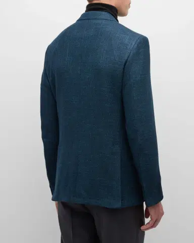Zegna Men's Crossover Wool-Cashmere Blazer | Thumbnail 3 Zegna Men's Crossover Wool-Cashmere Blazer | Thumbnail 3